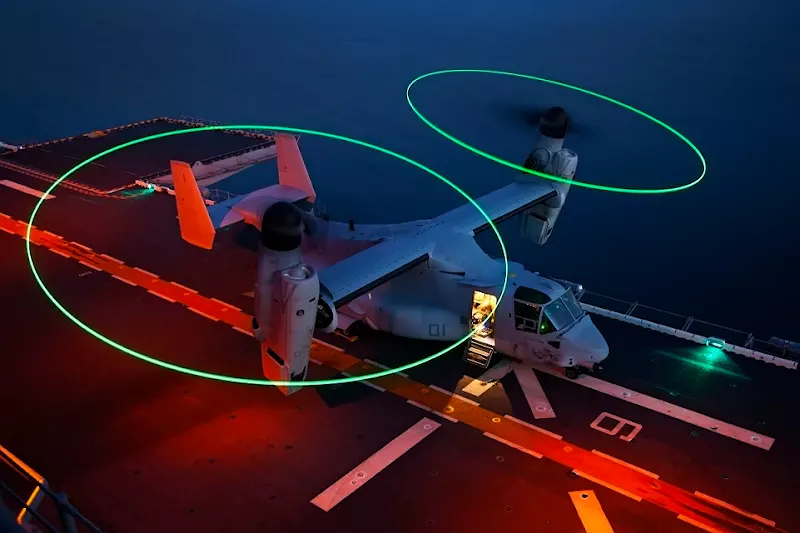 v 22 Osprey at night